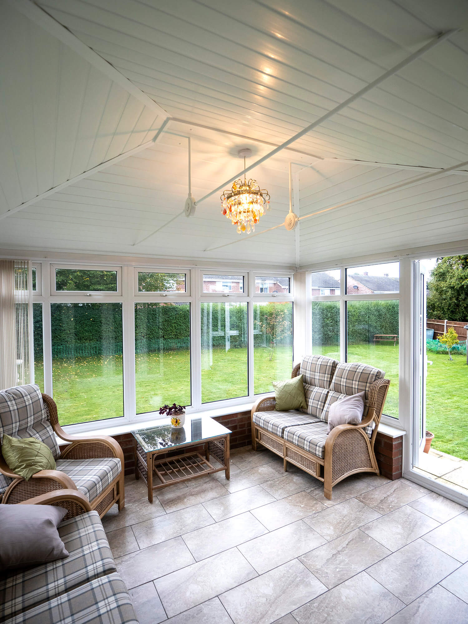 modern and inviting conservatory interior